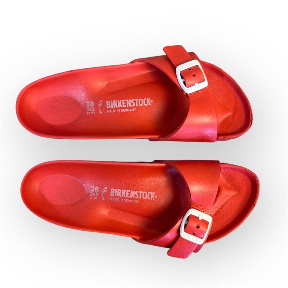 Birkenstock Madrid EVA One Strap Red Slide Women’s Size EU38 or US 7.5